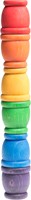 Grapat jouets en bois 6 tailles - coupelles colorées pour jeu créatif-2