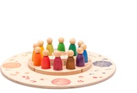 Grapat plateau de jeu en bois saisons - jouet éducatif-3
