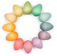Grapat jouet en bois Happy eggs - set de jeu coloré