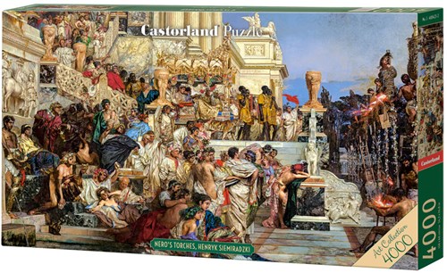 Castorland puzzle Nero's Torches 4000 pièces art éducatif-2