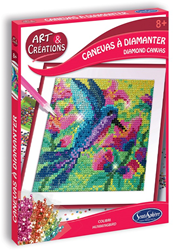 Sentosphère Diamond Canvas kit créatif tableau colibri pour enfants