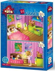 Art Puzzle puzzle pour enfants - 2 puzzles - 100 pièces - jouet coloré