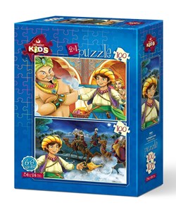 Art Puzzle puzzle Magic Lamp 2 puzzles 100 pièces coloré pour enfants