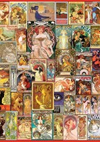 Art Puzzle puzzle Art Nouveau Poster Collage - 1500 pièces