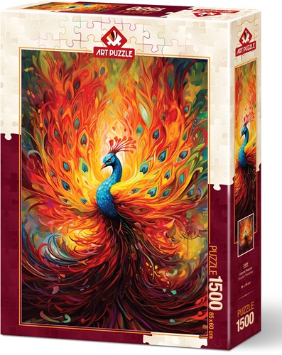 Art Puzzle puzzle Colorful Peacock - 1500 pièces jouet coloré-2