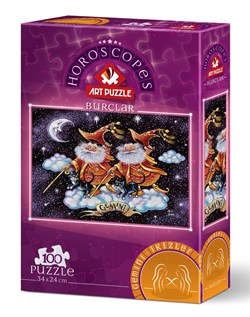 Art Puzzle puzzle Horoscope Gémeaux 100 pièces multicolore