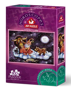 Art Puzzle puzzle Taureau horoscope 100 pièces coloré