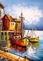 Art Puzzle puzzle The Orange Port - 500 pièces - plaisir coloré