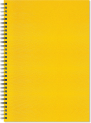 Artgecko carnet de croquis A3 spirale jaune-blanc 150g 40 feuilles durable