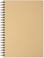 Artgecko carnet de croquis A3 spirale kraft blanc 150g 40 feuilles FSC