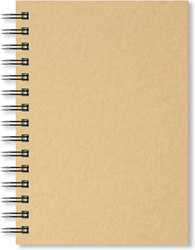 Artgecko carnet de croquis A5 spirale 150g 40 feuilles blanches - papier créatif