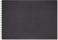 Artgecko carnet de croquis A4 noir spirale 200g 40 feuilles paysage