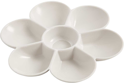 ArtistLine palette peinture forme fleur plastique blanc 17,5 cm