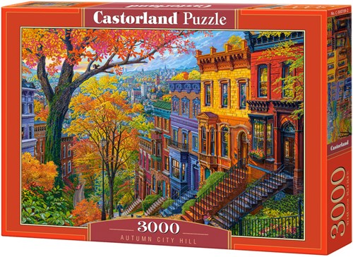 Castorland puzzle Autumn City Hill - 3000 pièces plaisir du puzzle-2