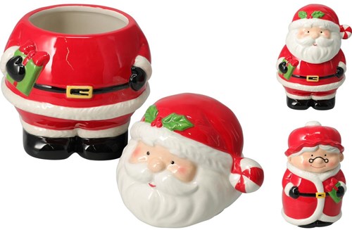 Home & Styling bocal de rangement Père Noël 21cm décoration en céramique