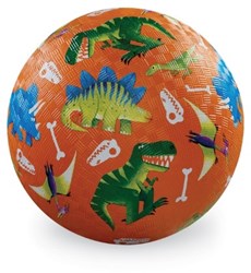 Crocodile Creek ballon de jeu dinosaure caoutchouc naturel 13cm orange enfants