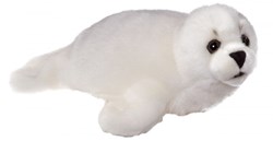 Heunec peluche bébé phoque blanc 28cm jouet enfant