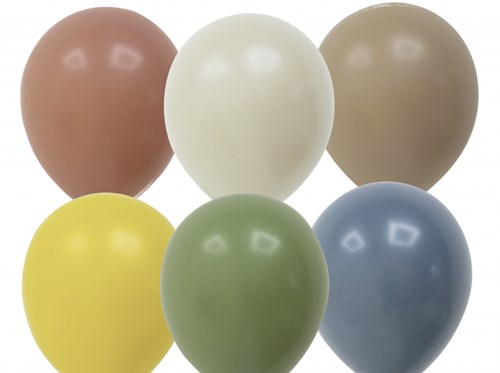 Globos ballons vintage - set décoration fête 12 pièces