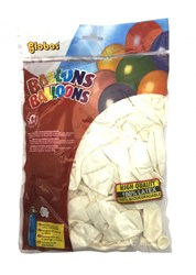 Globos ballons blancs 100 pièces - ballons de fête en latex 31 cm
