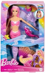 Mattel Barbie Poupée Sirène - Cheveux qui changent de couleur - Jouet fantastique Barbie