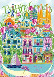 Educa puzzle Barcelone Car Pintos 1000 pièces adultes