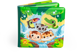 Tiger Tribe livre de bain jungle - jouet interactif pour le bain