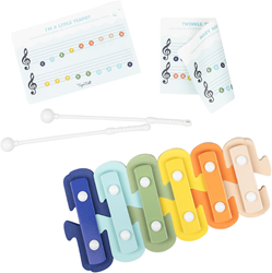 Tiger Tribe jouet de bain xylophone - jouet musical coloré pour le bain