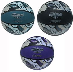 Midwest Street Basketball - Purple/Black/Grey - 5