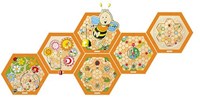Beleduc jeu mural ruche insectes dans la prairie - jouet éducatif en bois-2