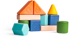 Tiger Tribe blocs de construction bio coffret de démarrage - blocs jouets écologiques