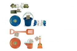 Dantoy set de plage bioplastique - jouet durable 110 pièces