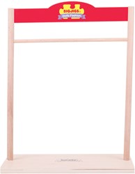 BigJigs portemanteau en bois pour vêtements de poupées - accessoire poupée