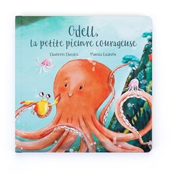 Jellycat Odell La Petite Pieuvre Courageuse Livre (The Fearless Octopus Livre)