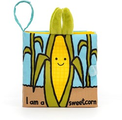 Jellycat livre Sweetcorn - livre éducatif pour enfants sur le maïs 8x14x15cm