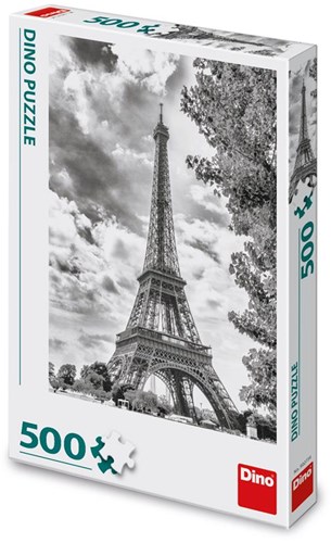 Dino puzzle Tour Eiffel noir-blanc - puzzle 500 pièces-2