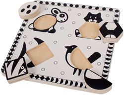 Bigjigs Puzzles d'animaux en noir et blanc