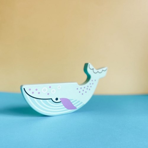 Bajo jouet éducatif animaux en danger - figurine baleine bleue