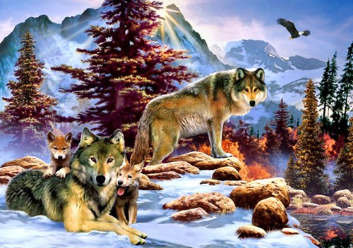 Bluebird Puzzle puzzle A New Dawn - 1000 pièces animaux fantaisie