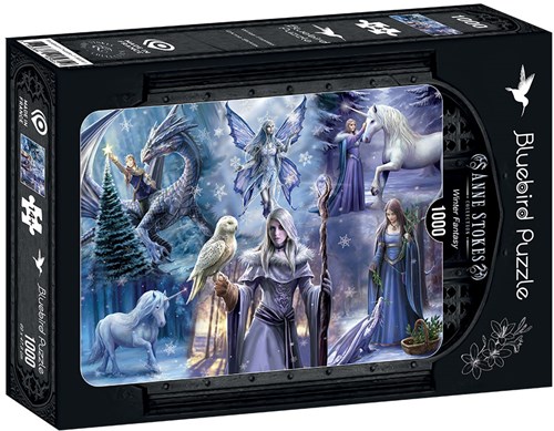 Bluebird Puzzle puzzle Anne Stokes Winter Fantasy 1000 pièces-2