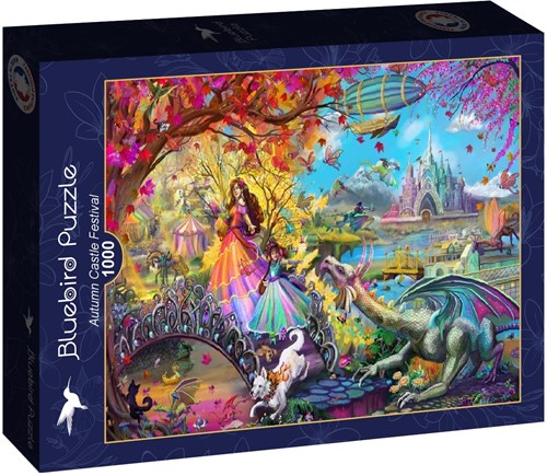 Bluebird Puzzle festival du château d'automne - puzzle 1000 pièces-2