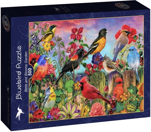 Bluebird Puzzle puzzle Birds and Blooms Garden - 500 pièces-2