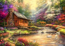 Bluebird Puzzle puzzle Brookside Retreat - 1000 pièces plaisir garanti