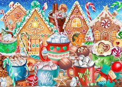 Bluebird Puzzle puzzle Candy Canes And Cocoa - 500 pièces carton