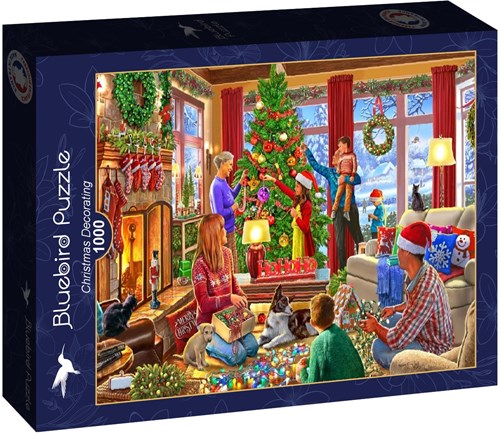 Bluebird Puzzle puzzle de Noël Christmas Decorating - 1000 pièces-2