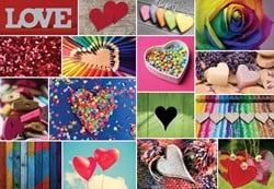 Bluebird Puzzle Collage - Love in Color - 1000 Teile