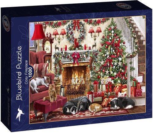 Bluebird Puzzle puzzle Cosy Fireplace - 1000 pièces - puzzle d'hiver-2