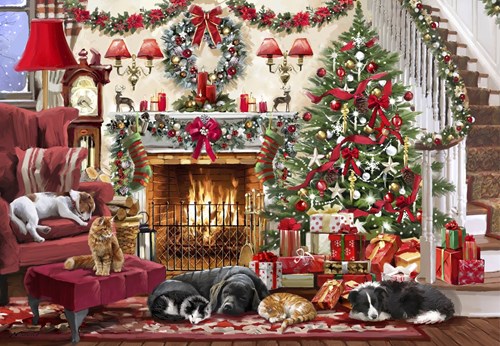 Bluebird Puzzle puzzle Cosy Fireplace - 1000 pièces - puzzle d'hiver