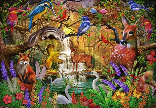 Bluebird Puzzle Goldener Wald - 1000 Teile