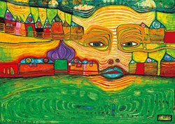 Bluebird Puzzle puzzle Hundertwasser - Irinaland over the Balkans 1000 pièces