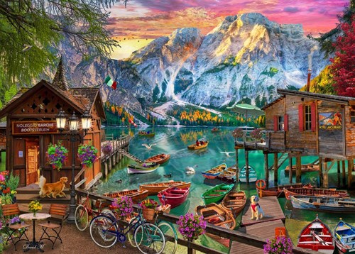 Bluebird Puzzle Lago Di Braies, Italy - 500 Teile